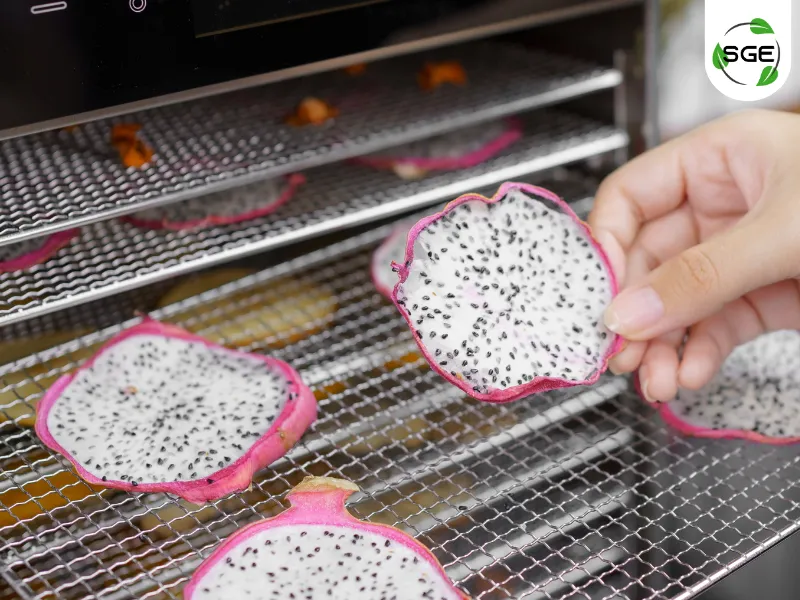 วิธีใช้งาน ตู้อบลมร้อน รุ่นครัวเรือน เก็บอาหารที่อบเสร็จ