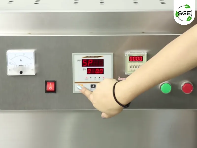 การตั้งค่าอุณหภูมิและเวลา