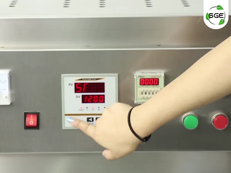 การตั้งค่าอุณหภูมิและเวลา