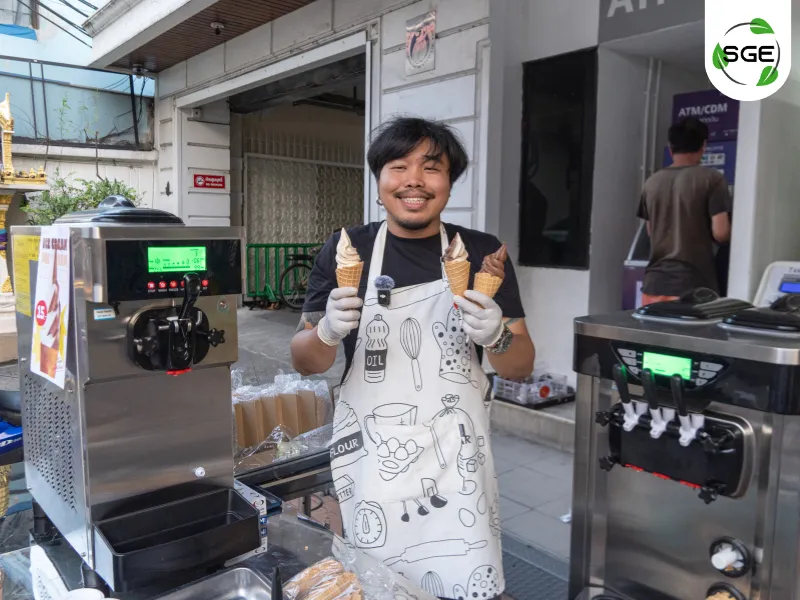 เปิดร้านไอศครีม soft serve ต้องใช้เงินเท่าไหร่
