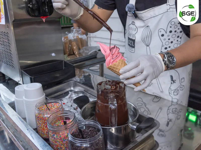 เปิดร้านไอศครีม soft serve ค่าวัตถุดิบ