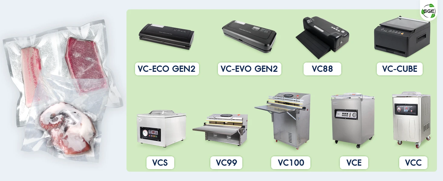 ถุงสูญญากาศไนล่อน เหมาะกับเครื่องซีลแบบลิ้นดูด และ เครื่องซีลแบบห้องสุญญากาศ