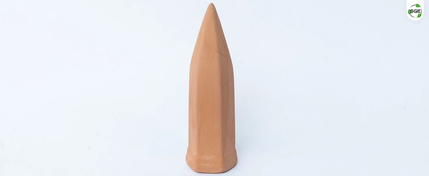 ภาพสินค้าจริง 01 หัวหยดน้ำอัตโนมัติ กรวยรดน้ำต้นไม้ แบบดินเผา