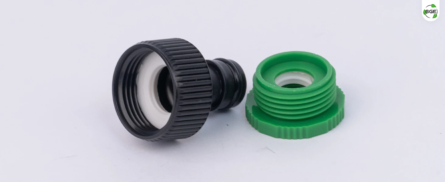 ภาพสินค้าจริง 03 ข้อต่อก๊อกน้ำแบบขันเกลียว ข้อต่อสวมเร็ว สำหรับสายไมโคร 4/7, 5/7, 8/11, 9/12