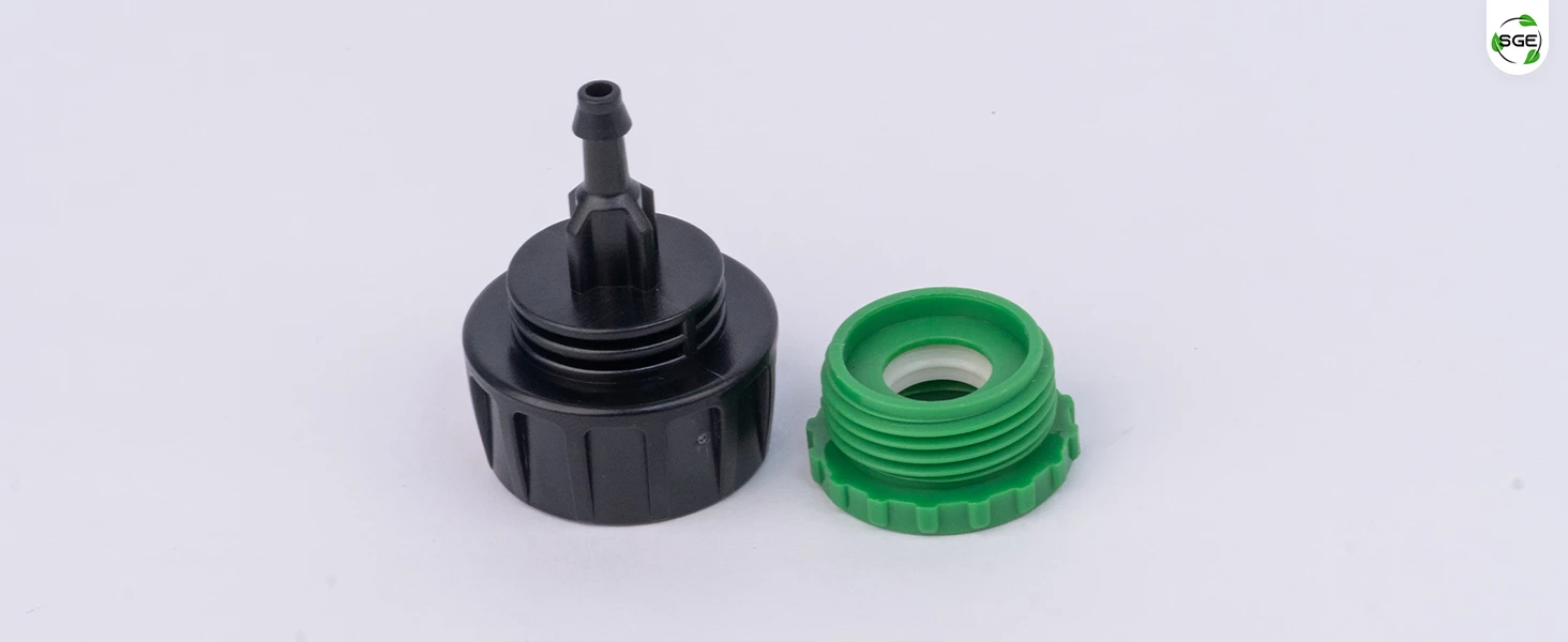 ภาพสินค้าจริง 01 ข้อต่อก๊อกน้ำ ข้อต่อสวมเร็ว แบบขันเกลียว สายไมโคร 4/7, 5/7