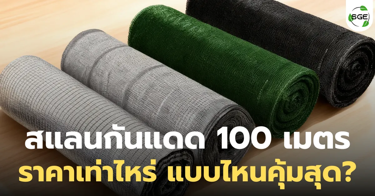 อัปเดตล่าสุด! สแลนกันแดด 100 เมตร ราคาเท่าไหร่? อัปเดตล่าสุด! สแลนกันแดด 100 เมตร ราคาเท่าไหร่?