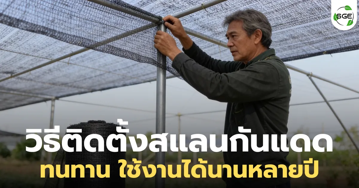 วิธีติดตั้งสแลนกันแดด ให้ตึงสวย ทนทาน ใช้งานได้นานหลายปี