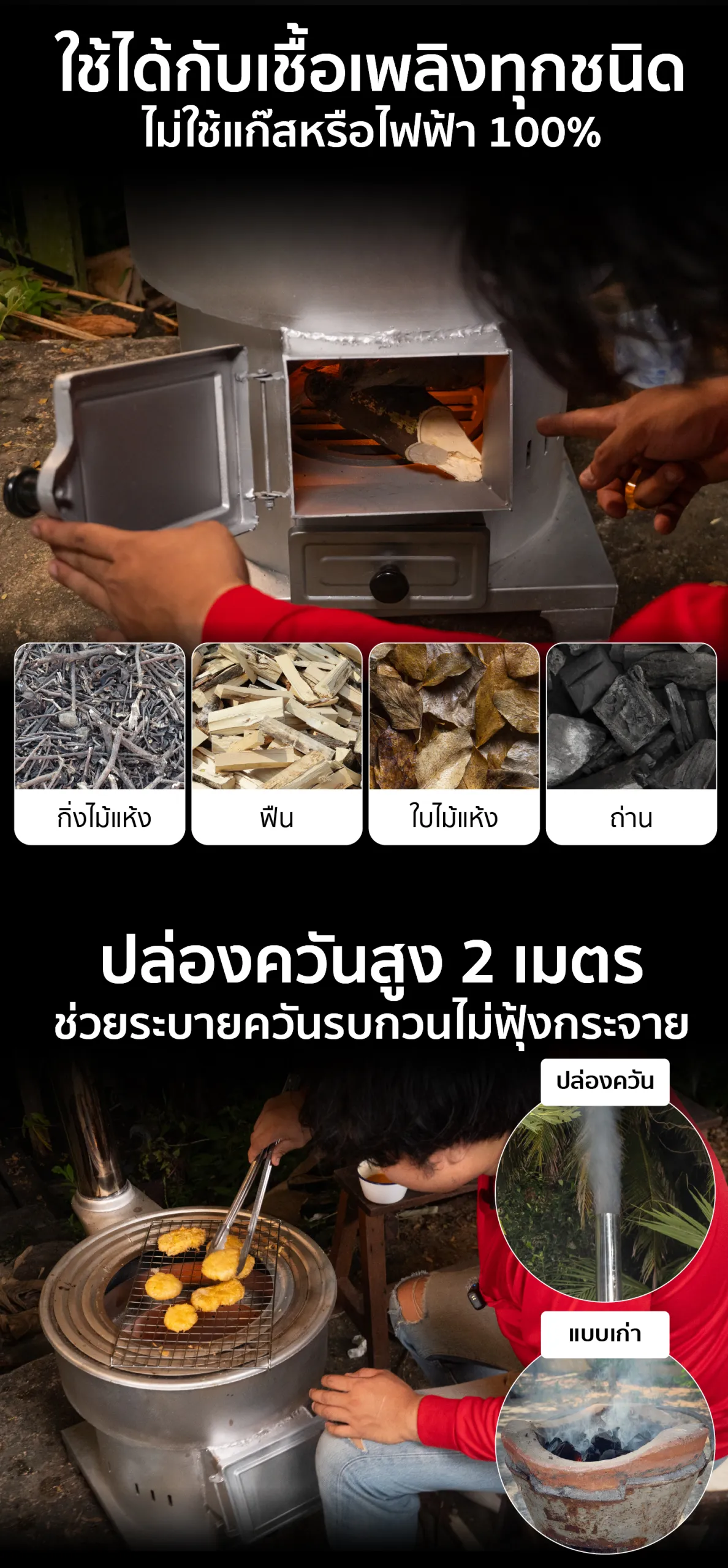 เตาอั้งโล่เหล็ก เตาฟืนเหล็ก รองรับเชื้อเพลิงทุกชนิด เช่น ฟืน กิ่งไม้แห้ง ถ่าน เตาอั้งโล่เหล็ก เตาฟืนเหล็ก รองรับเชื้อเพลิงทุกชนิด เช่น ฟืน กิ่งไม้แห้ง ถ่าน