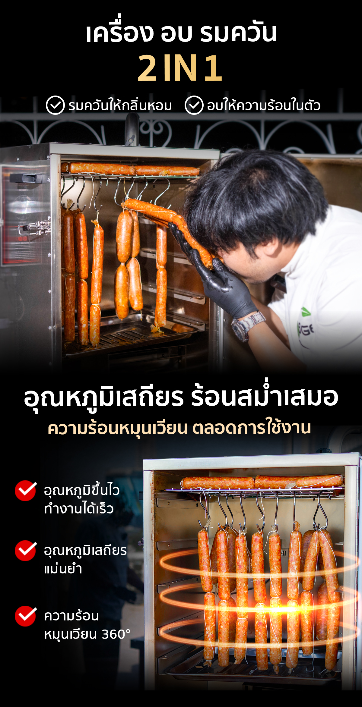 เครื่องรมควัน ตู้อบรมควัน รมควันสม่ำเสมอ อาหารสีสวย หอมกลิ่นสโมค เครื่องรมควัน ตู้อบรมควัน รมควันสม่ำเสมอ อาหารสีสวย หอมกลิ่นสโมค