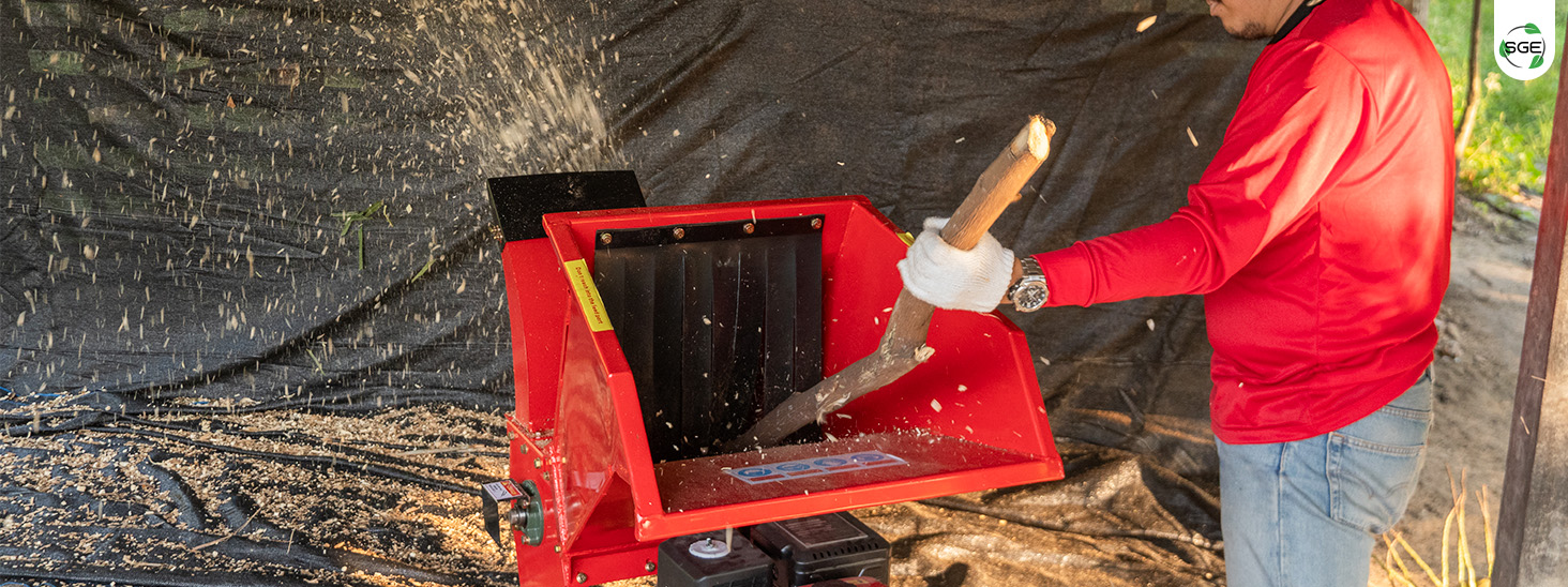 ภาพสินค้าจริง 01 เครื่องย่อยกิ่งไม้ เครื่องสับย่อยอเนกประสงค์