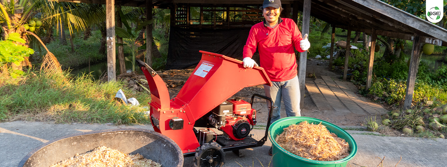 ภาพสินค้าจริง 03 เครื่องย่อยกิ่งไม้ เครื่องสับย่อยอเนกประสงค์