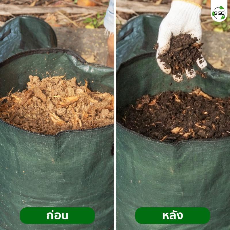 ถุงหมักปุ๋ย ถุงหมักเศษอาหาร เปลี่ยนขยะอินทรีย์ ให้กลายเป็นปุ๋ยคุณภาพดี