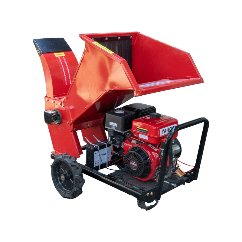 เครื่องย่อยกิ่งไม้ Heavy Duty เครื่องยนต์เบนซิน ขนาด 800 kg/h (รองรับไม้ ∅ 10 ซม.)