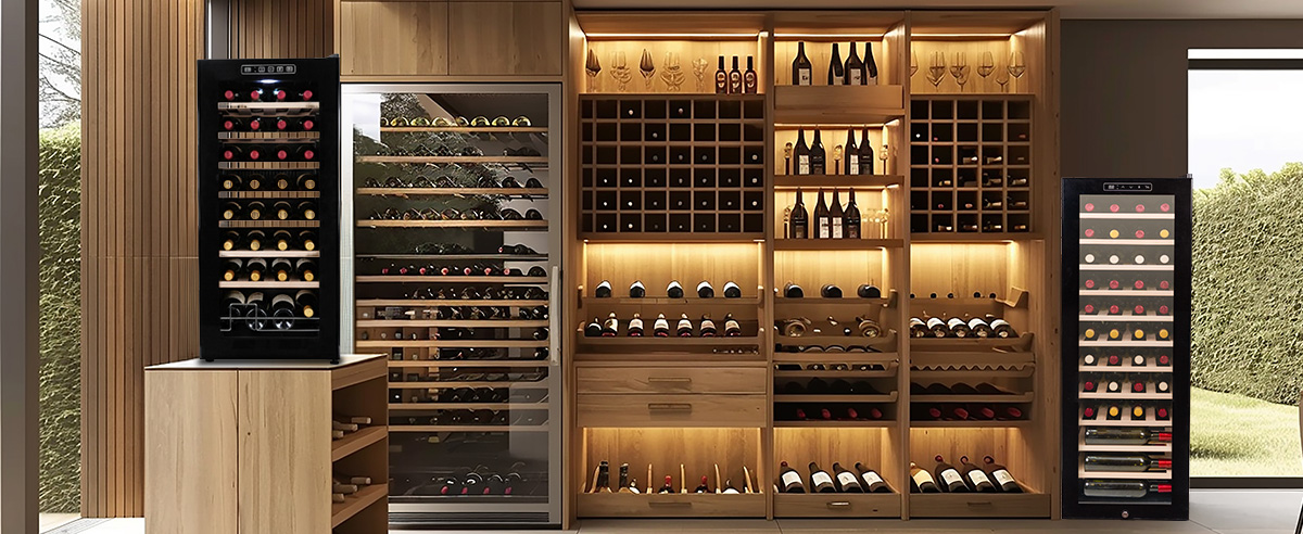 ตู้แช่ไวน์ขนาดกลาง สำหรับบ้านพักและร้านอาหารขนาดเล็ก ตู้แช่ไวน์ขนาดกลาง สำหรับบ้านพักและร้านอาหารขนาดเล็ก