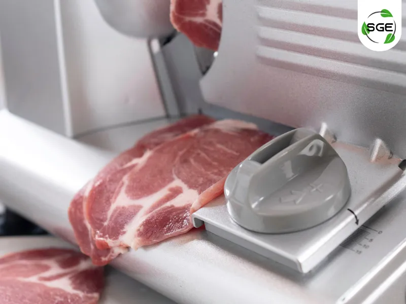 วิธีการใช้งาน เครื่องสไลด์หมู กึ่งอัตโนมัติ MS7 ขั้นตอนที่6