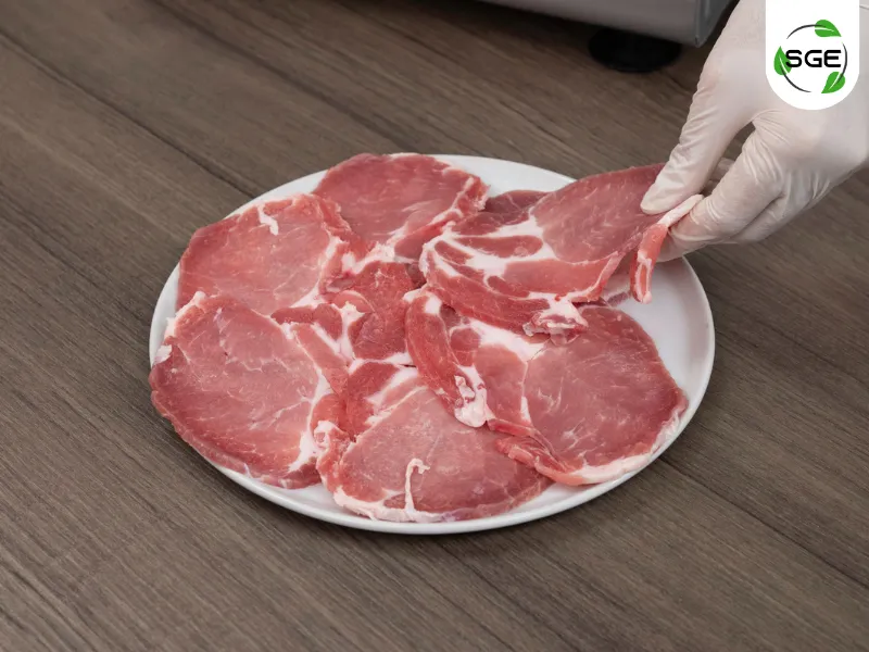 วิธีการใช้งาน เครื่องสไลด์หมู กึ่งอัตโนมัติ MS7 ขั้นตอนที่7