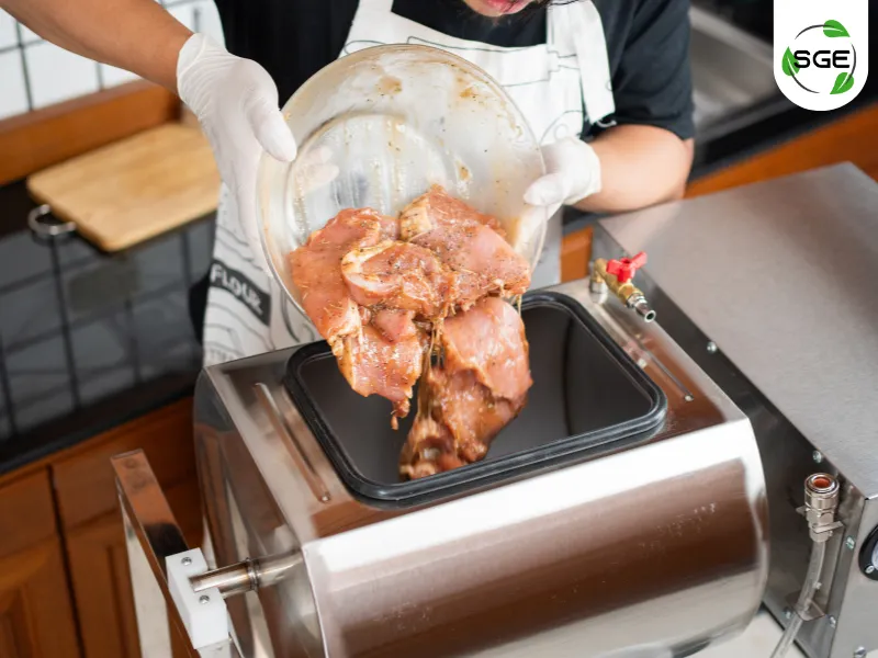 วิธีการใช้งาน เครื่องหมักเนื้อสูญญากาศ ขั้นตอนที่2