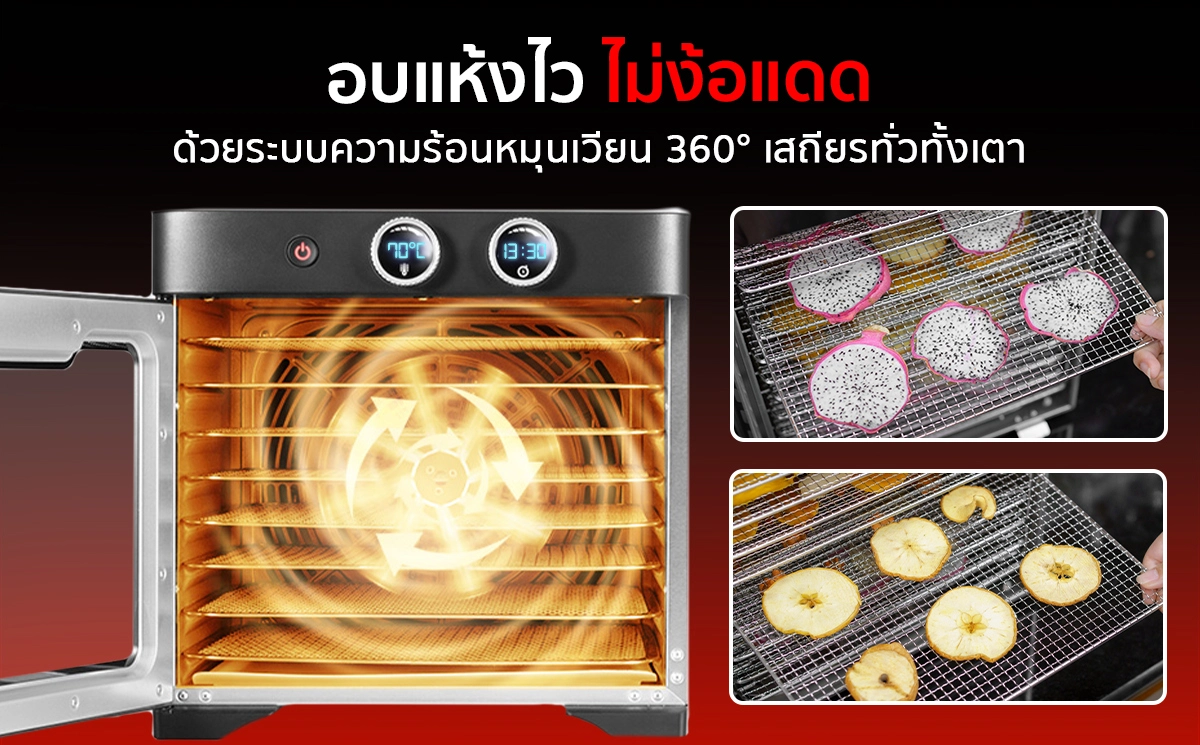 ตู้อบลมร้อน รุ่น DryMaster อบแห้งไว ไม่ง้อแดด