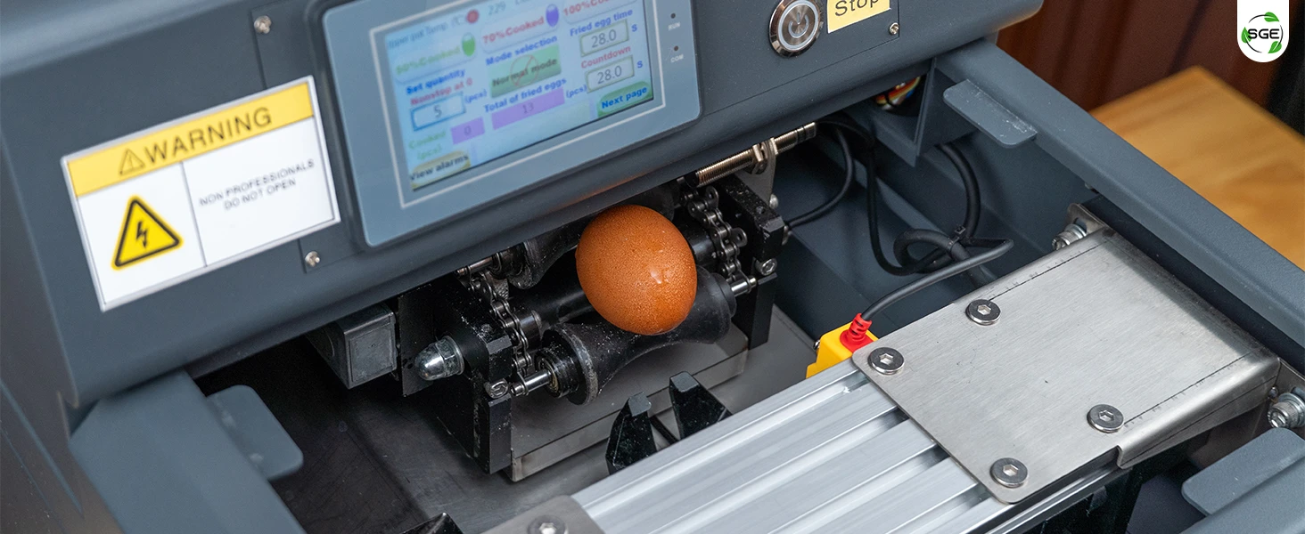 ภาพถ่ายสินค้าจริง เครื่องทอดไข่ดาวอัตโนมัติ