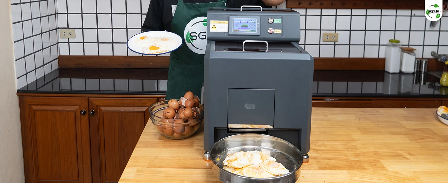 ภาพถ่ายสินค้าจริง เครื่องทอดไข่ดาวอัตโนมัติ