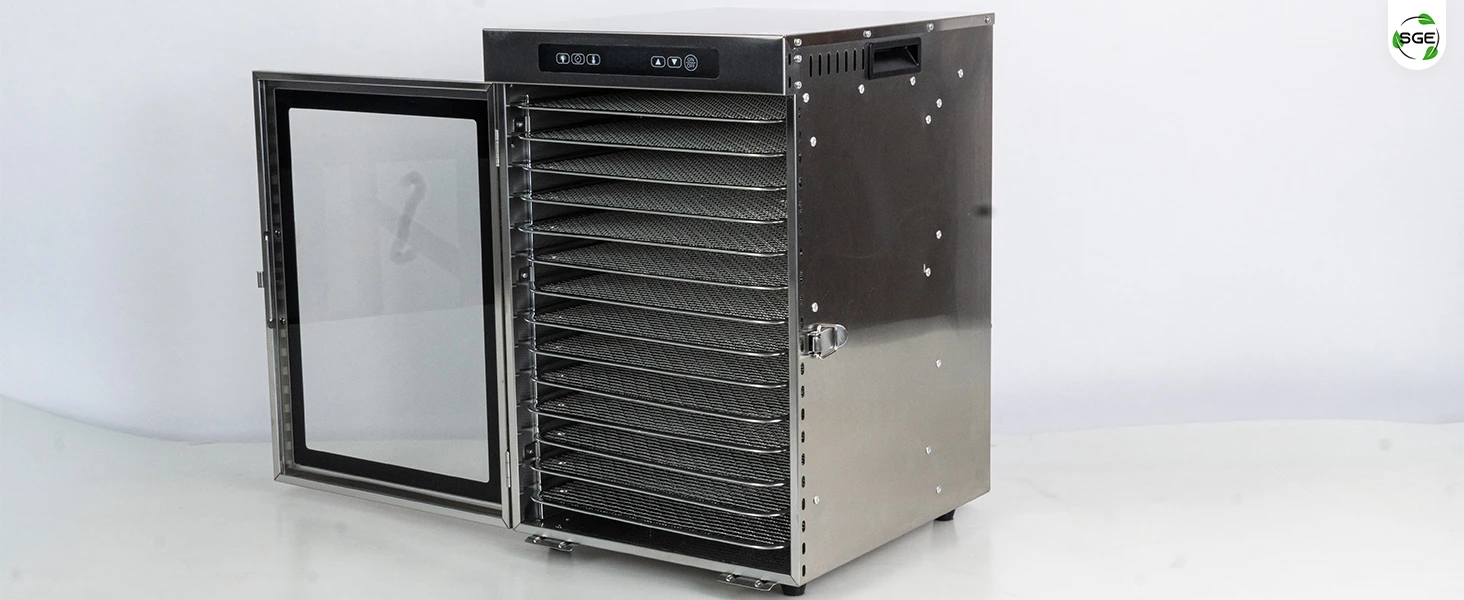 ภาพถ่ายสินค้าจริง ตัวเครื่อง ตู้อบลมร้อน เครื่องอบแห้งลมร้อน รุ่น DryMaster 14 ถาด