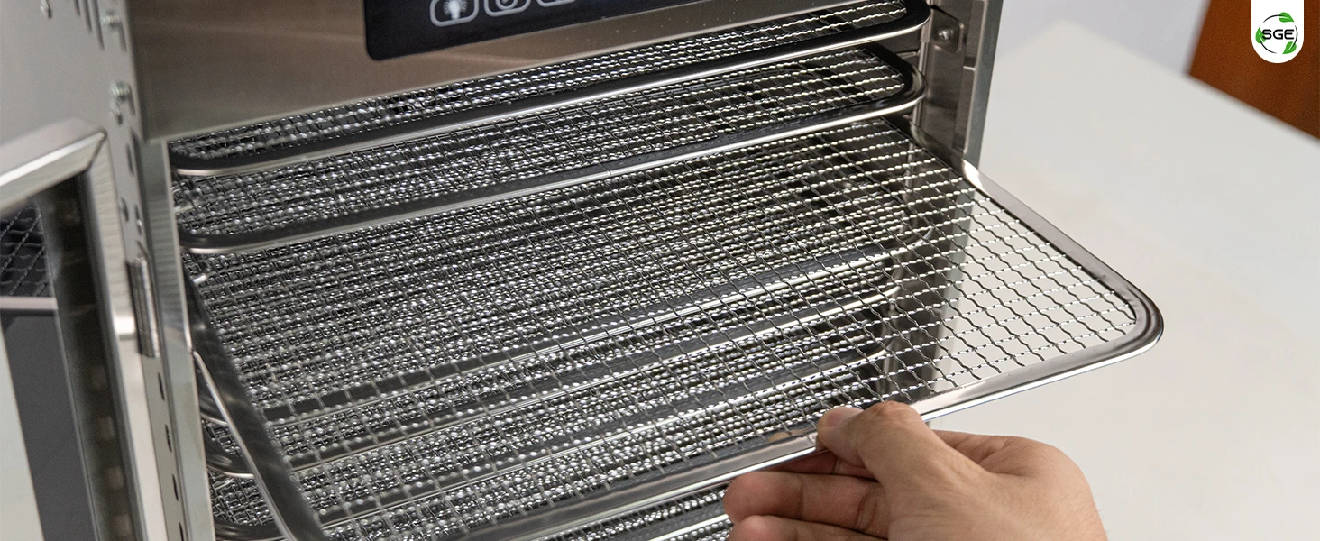 ภาพถ่ายสินค้าจริง ถาดรองวัตถุดิบ ตู้อบลมร้อน เครื่องอบแห้งลมร้อน รุ่น DryMaster 14 ถาด