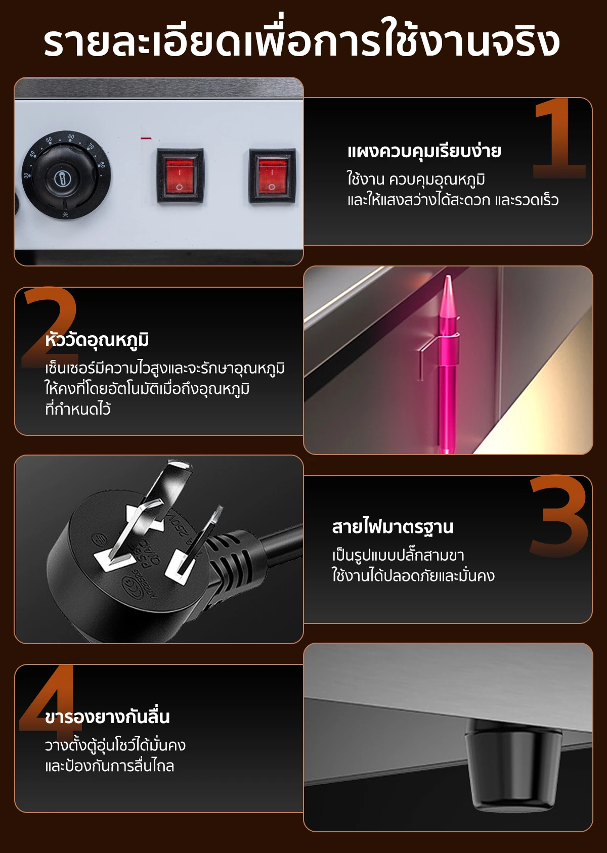 รายละเอียดเพื่อการใช้งานจริง