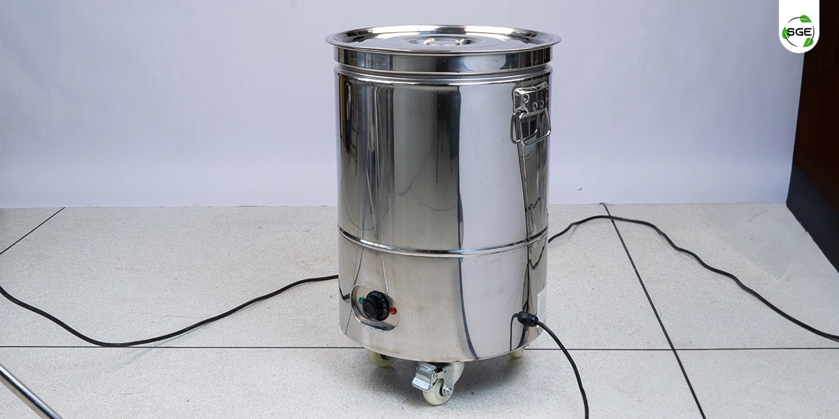 ภาพถ่ายสินค้าจริง ตัวเครื่อง หม้อหุงข้าว เครื่องนึ่งข้าวอัตโนมัติ ขนาด 54 ลิตร