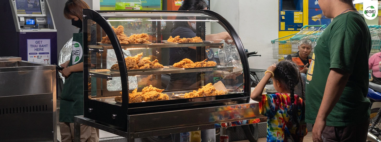 ตู้โชว์อุ่นอาหาร ระบบฮีตเตอร์ ตู้โชว์อุ่นอาหาร ระบบฮีตเตอร์