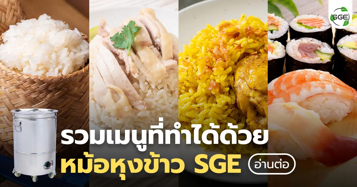 รวมเมนูที่ทำได้ด้วย หม้อหุงข้าวขนาดใหญ่ SGE ไม่ได้มีดีแค่หุงข้าว!!