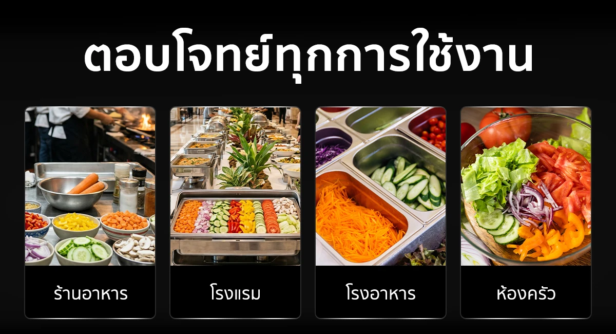 ตอบโจทย์ทุกการใช้งาน เครื่องหั่นผักอเนกประสงค์ 3in1 หั่น ซอย สไลซ์ ได้ 2 ช่อง รุ่น VSX-G3 ตอบโจทย์ทุกการใช้งาน เครื่องหั่นผักอเนกประสงค์ 3in1 หั่น ซอย สไลซ์ ได้ 2 ช่อง รุ่น VSX-G3
