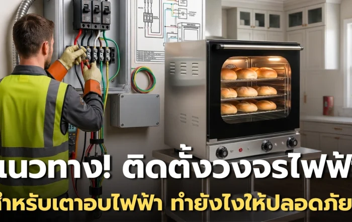 แนวทางการติดตั้งวงจรไฟฟ้า สำหรับเตาอบไฟฟ้า ให้พร้อมใช้งานอย่างปลอดภัย