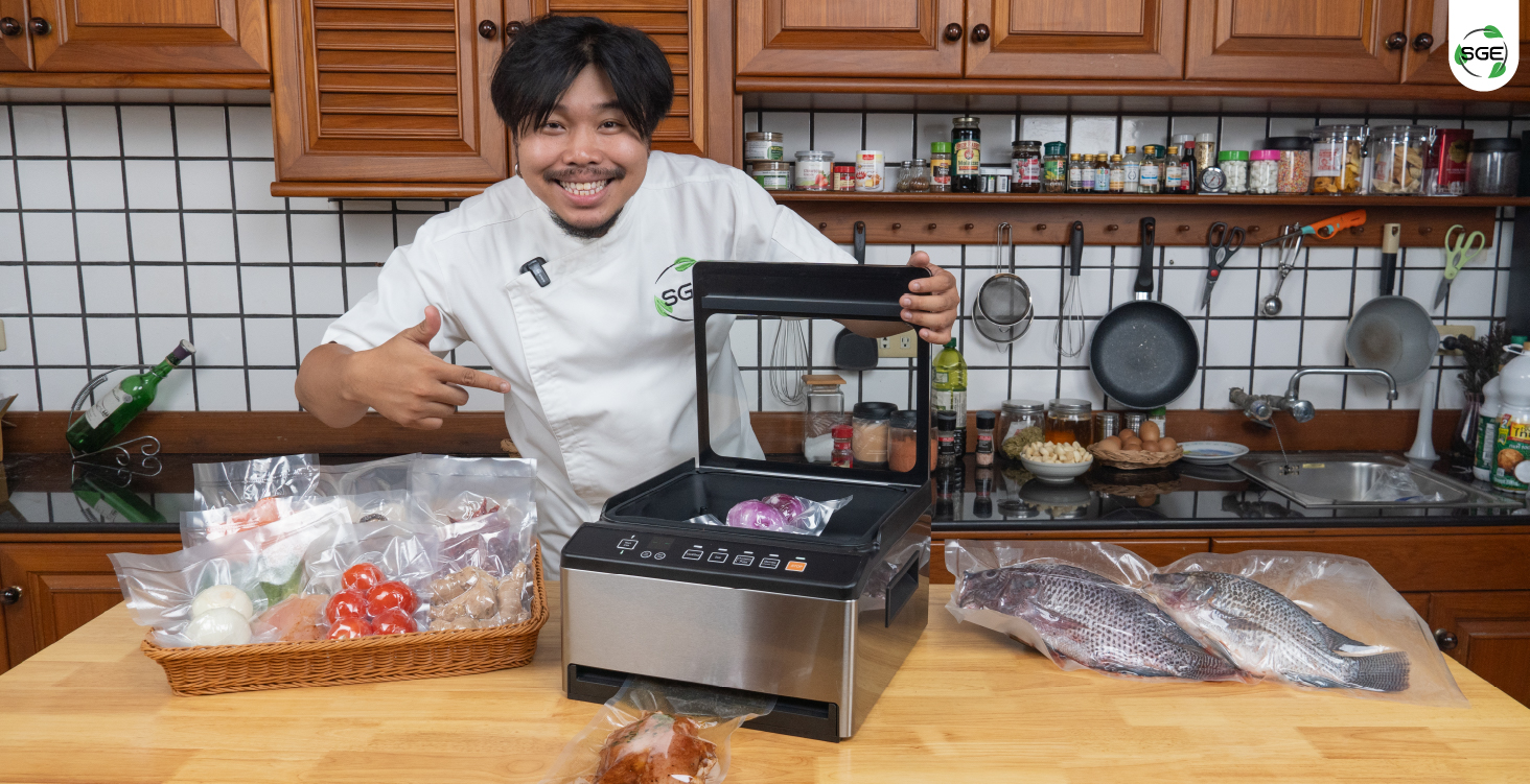 สินค้าจริง เครื่องซีลสูญญากาศ กึ่งอุตสาหกรรม VC-CUBE-G2