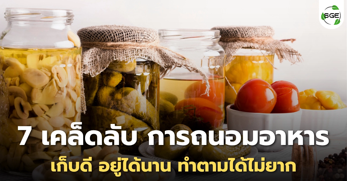 แนะนำ 7 เคล็ดลับ การถนอมอาหาร เก็บดี อยู่ได้นาน ทำตามได้ไม่ยาก