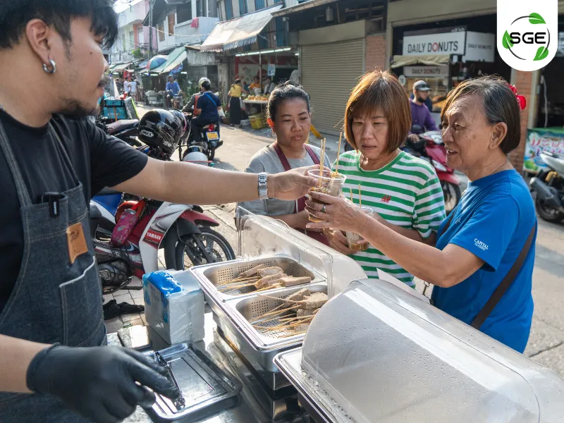 ขั้นตอนที่ 5 เปิดขายจริงและจัดเตรียมหน้าร้านให้พร้อม ขั้นตอนการเปิดร้านหมูยอ