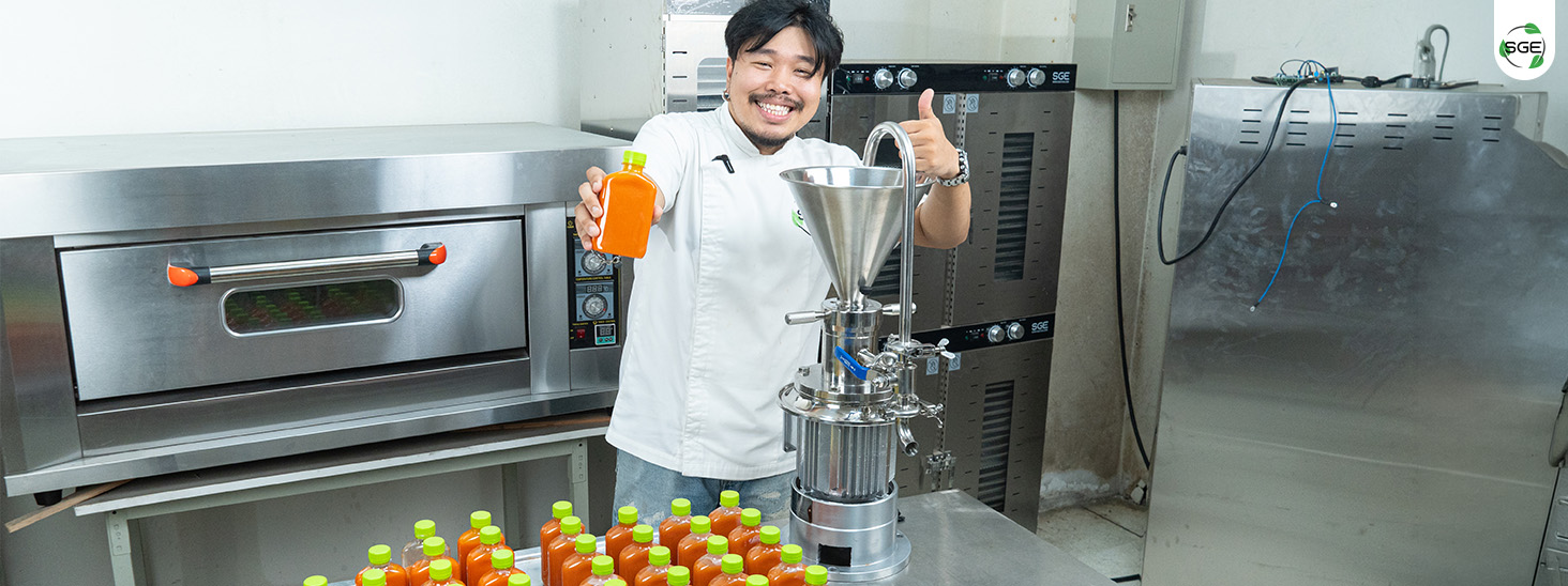 Review-CLM1500-03 เครื่องบดเปียก เครื่องทำซอส Colloid Mill SGE