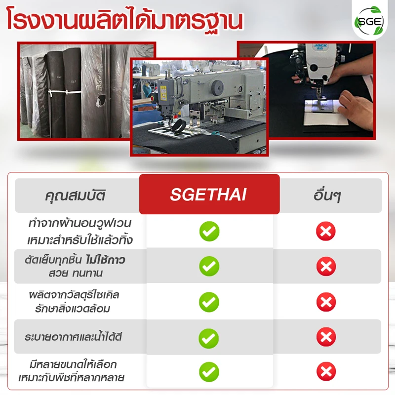 กระถางผ้าสีขาว smart pot