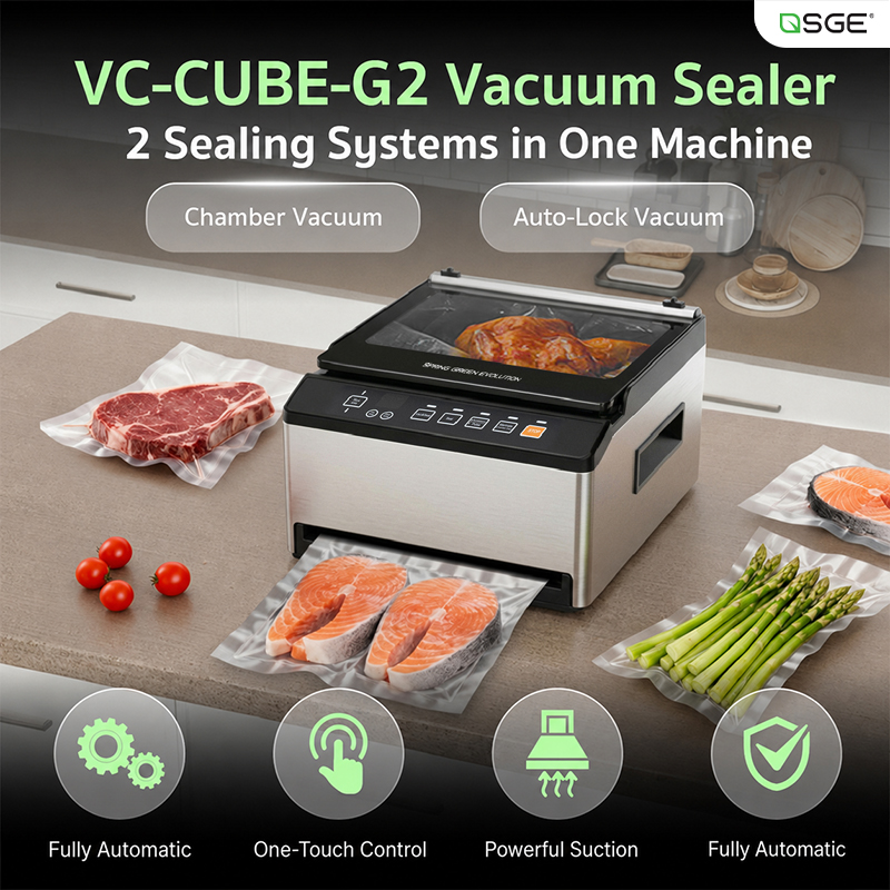 Features of Semi-Industrial Vacuum Sealer VC-CUBE-G2