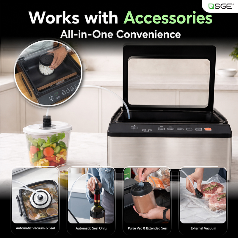 Features of Semi-Industrial Vacuum Sealer VC-CUBE-G2