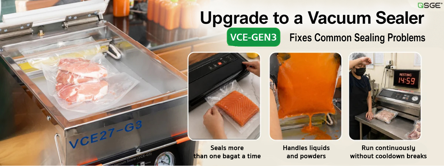 Chamber vacuum sealer, model VCE-G3