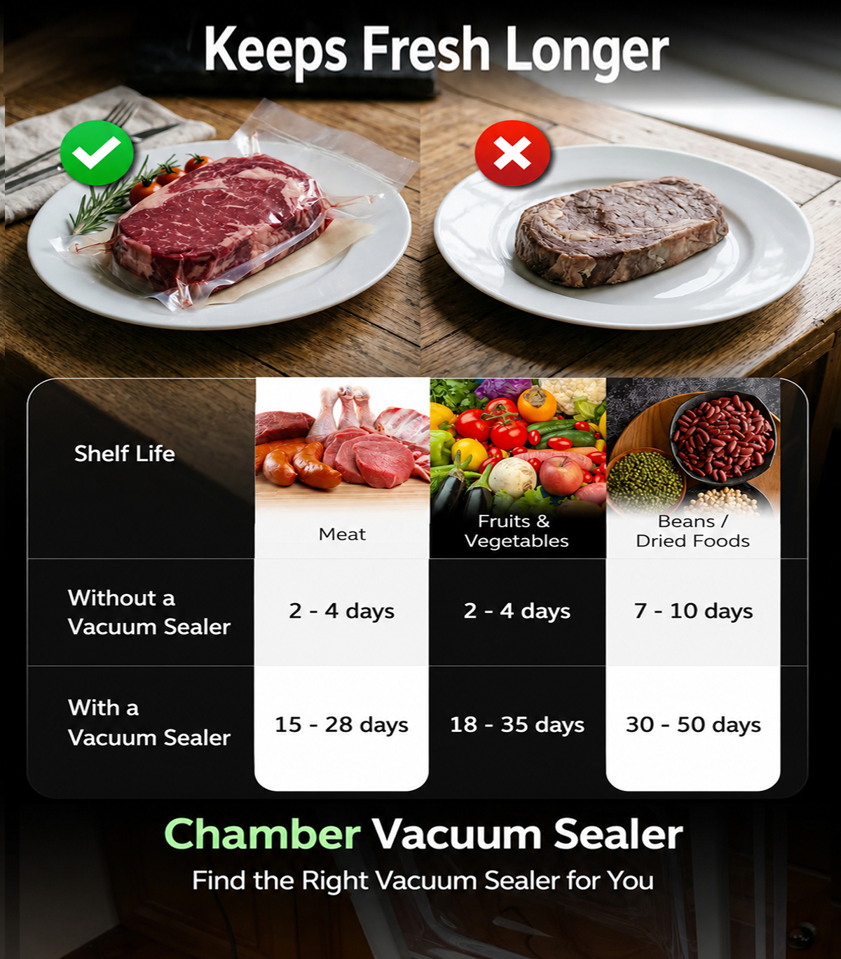 Chamber vacuum sealer, model VCE-G3