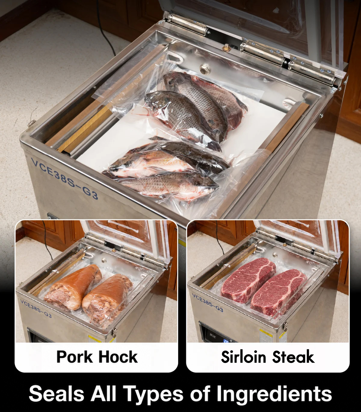 Chamber vacuum sealer, model VCE-G3