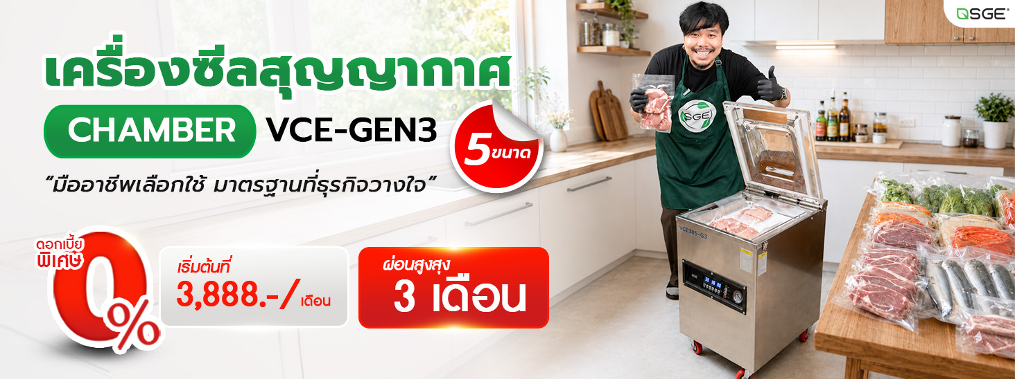 เครื่องซีลสุญญากาศ แบบห้อง รุ่น VCE-G3 เครื่องซีลสุญญากาศ แบบห้อง รุ่น VCE-G3