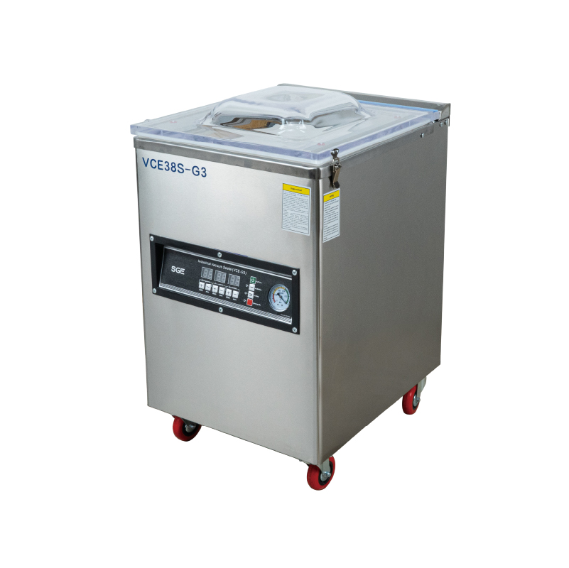เครื่องซีลสูญญากาศ แบบห้อง รุ่น VCE ซีลแห้ง/เปียก แถบซีล 2 ฝั่ง หนา 8 มม. ยาว 27, 38, 52, 62, 66 ซม. - VCE52S-G3
