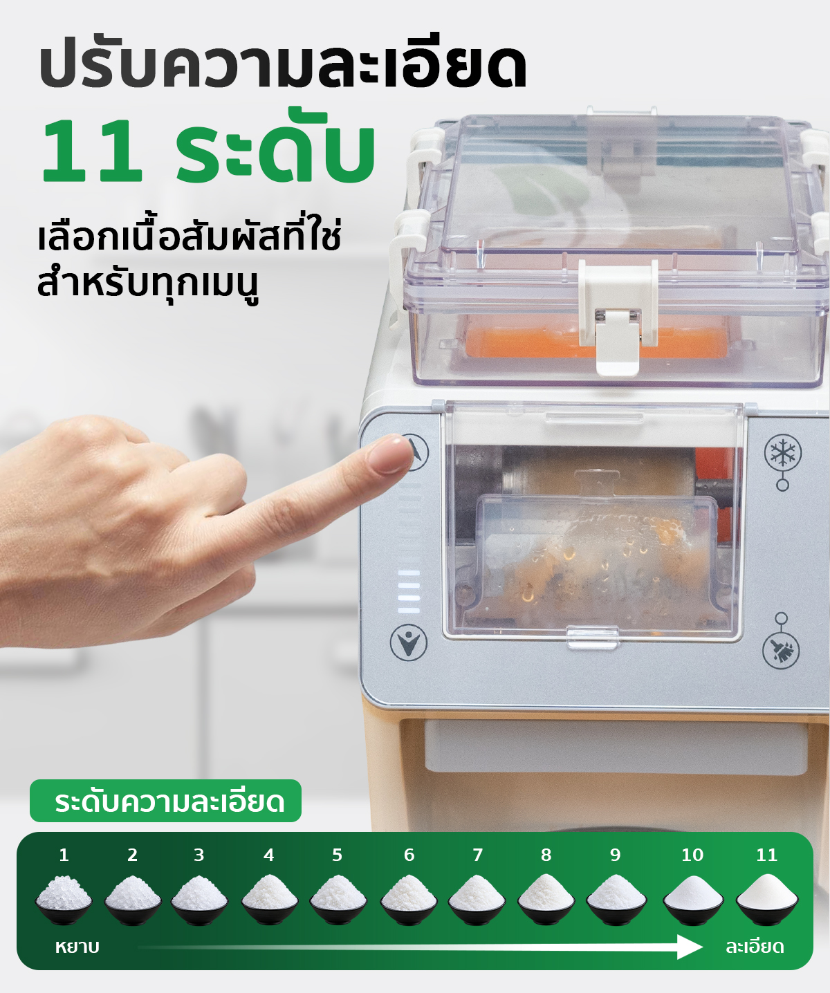 เครื่องทำบิงซูขนาดเล็ก เครื่องทำน้ำแข็งเกล็ดหิมะ SGE เครื่องทำบิงซูขนาดเล็ก เครื่องทำน้ำแข็งเกล็ดหิมะ SGE