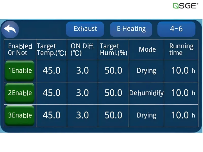 คําแนะนําการตั้งค่า ปุ่ม Setting ส่วนประกอบของ เครื่องอบลมร้อน Heat pump