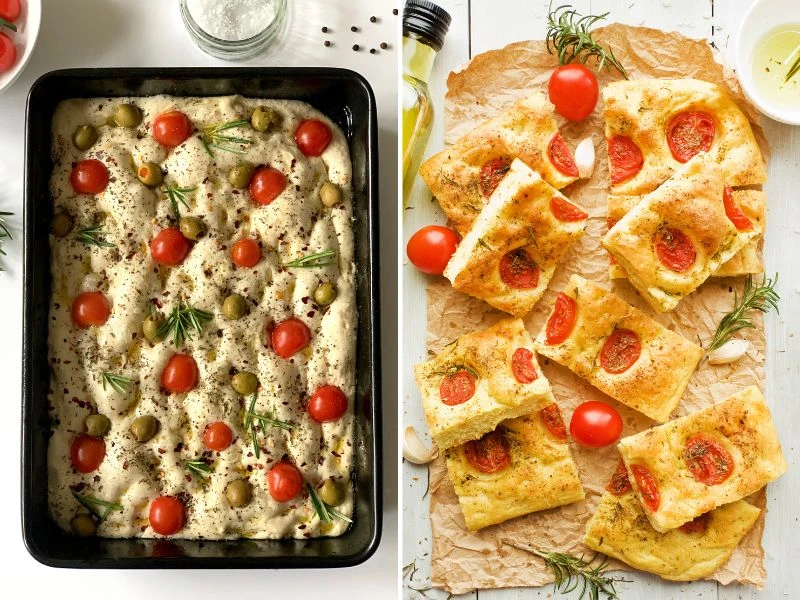Focaccia วิธีทำ โฟคัชช่า (Focaccia) ฉบับโฮมเมด